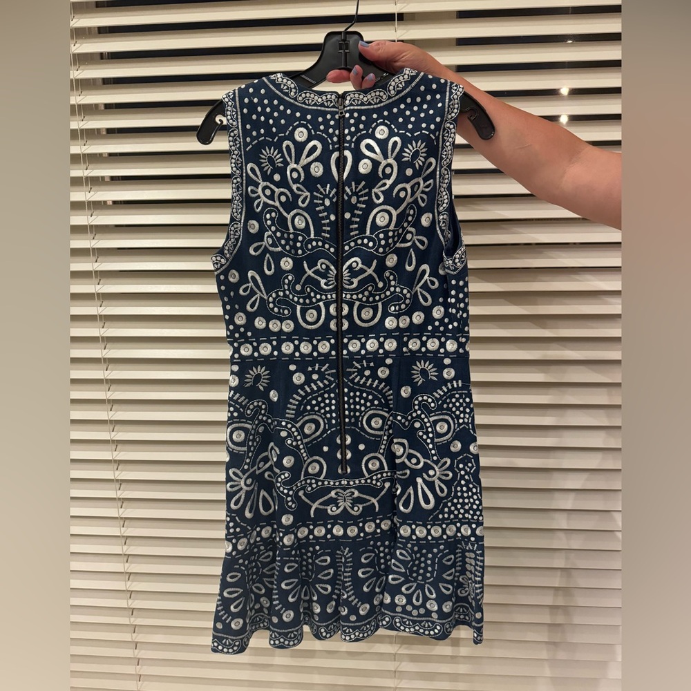 Alice and Oliva Rapunzel Embroidered Flounce Mini Dress - Picture 3 of 4